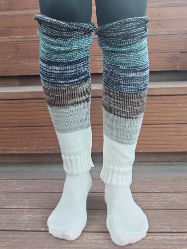 Leg Warmers for Women Cable Knit Winter Warm for Women 80s Classic Long Socks3