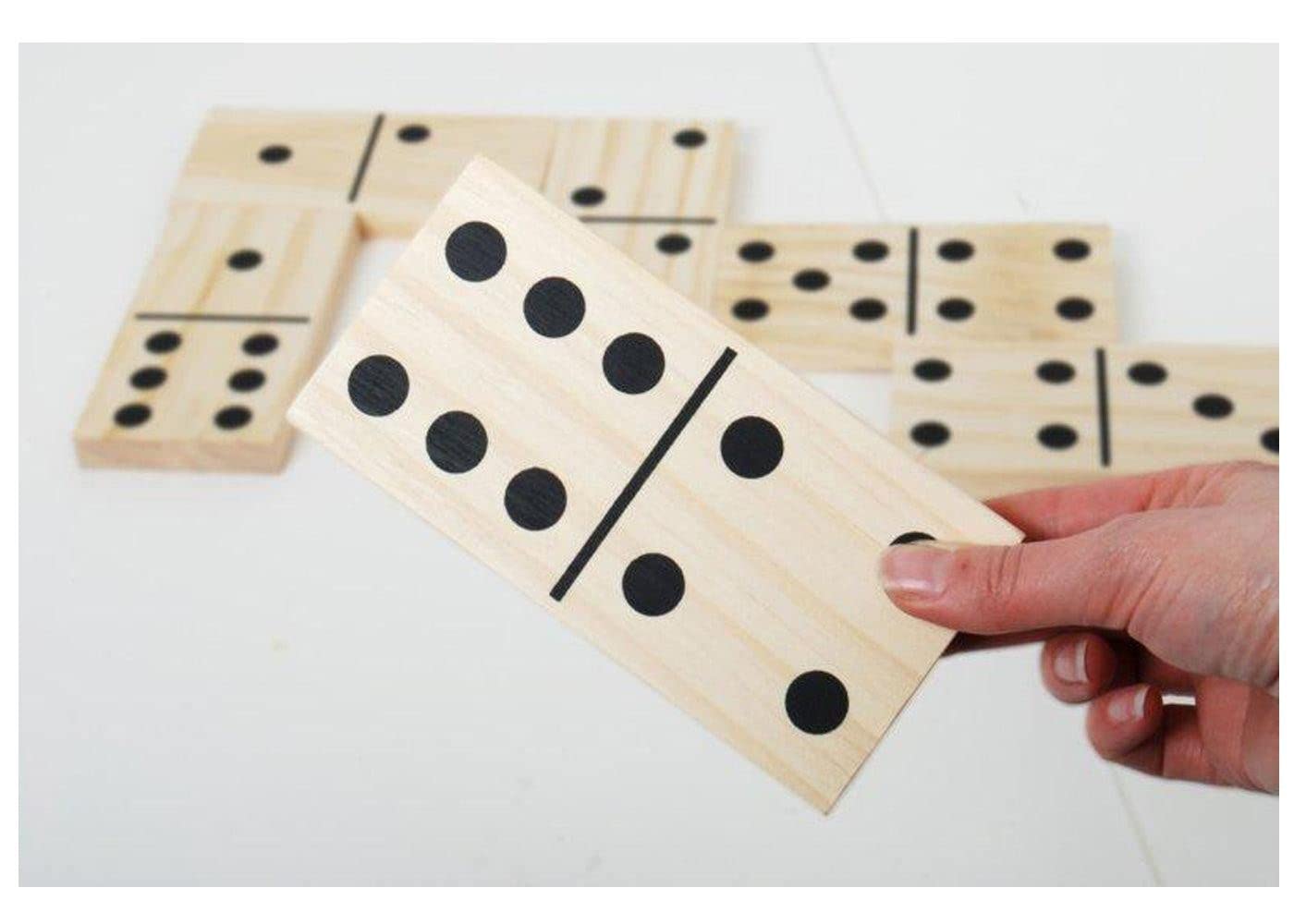 TickiT 74770 Wooden Dominoes Set, Black, 15cm x 7.5cm x 1.5cm - Image 2