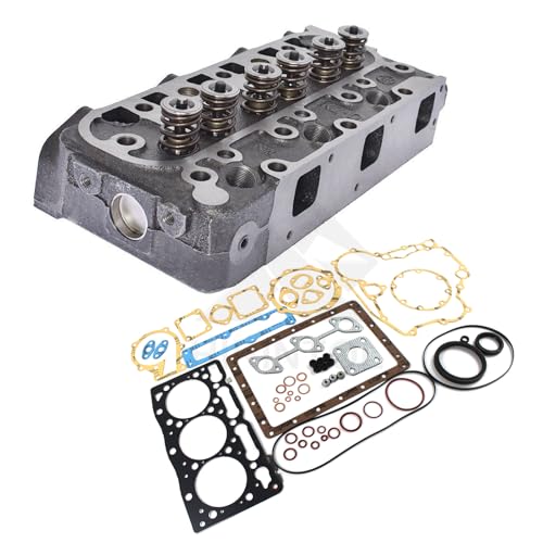 Image of D1105 D1105-E2B D1105-E3B /E4B Complete Cylinder Head W /Full Gasket Kit for Kubota RTV1100 RTV1100CW9 RTV1140CPX Excavator KX41-2 KX61-2 ZD28 ZD1211 U25S B2400 B2410 B2620