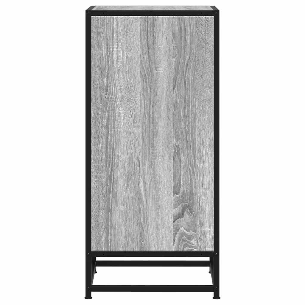 Credenza grigio Sonoma, 35,5 x 35 x 76 cm, in metallo