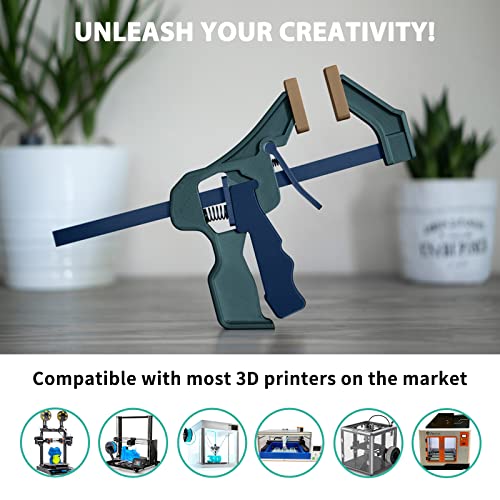 Image of iSANMATE 3D Printer Filament, Colorful Carbon Fiber Filament Bundle, PLA Filament 1.75mm Carbon Fiber Pla(Blue, Army Green, Gold, Brown), High-Accuracy + /- 0.02 mm, 250g x 4 Spool