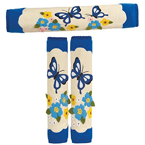 Collections Etc Butterfly Appliance Handle Covers - Set Of 3, Blue