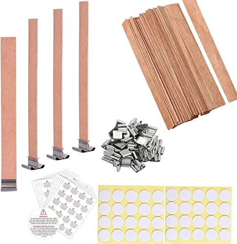 280 mechas gruesas de madera para velas kit miniatura 2