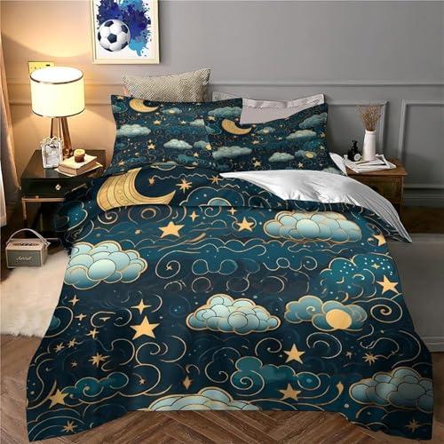 Parure de lit microfibre pour chambre d'adolescent thème espace - 6