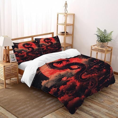 Housse de couette vache 135x200 parure de lit microfbre 2 pièces - 2