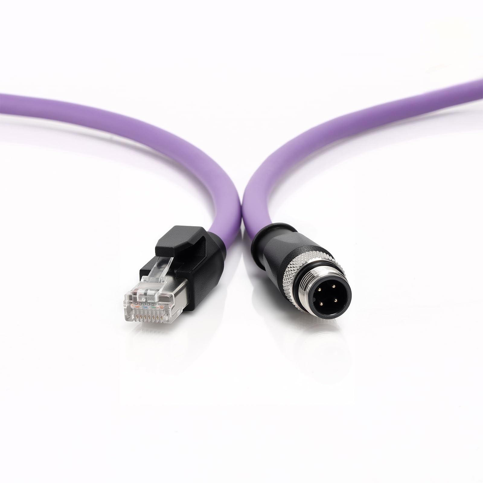 Câble Ethernet Cat5e M12 A-Code 4 broches 250 MHz pour réseaux industriels haut débit 20 m