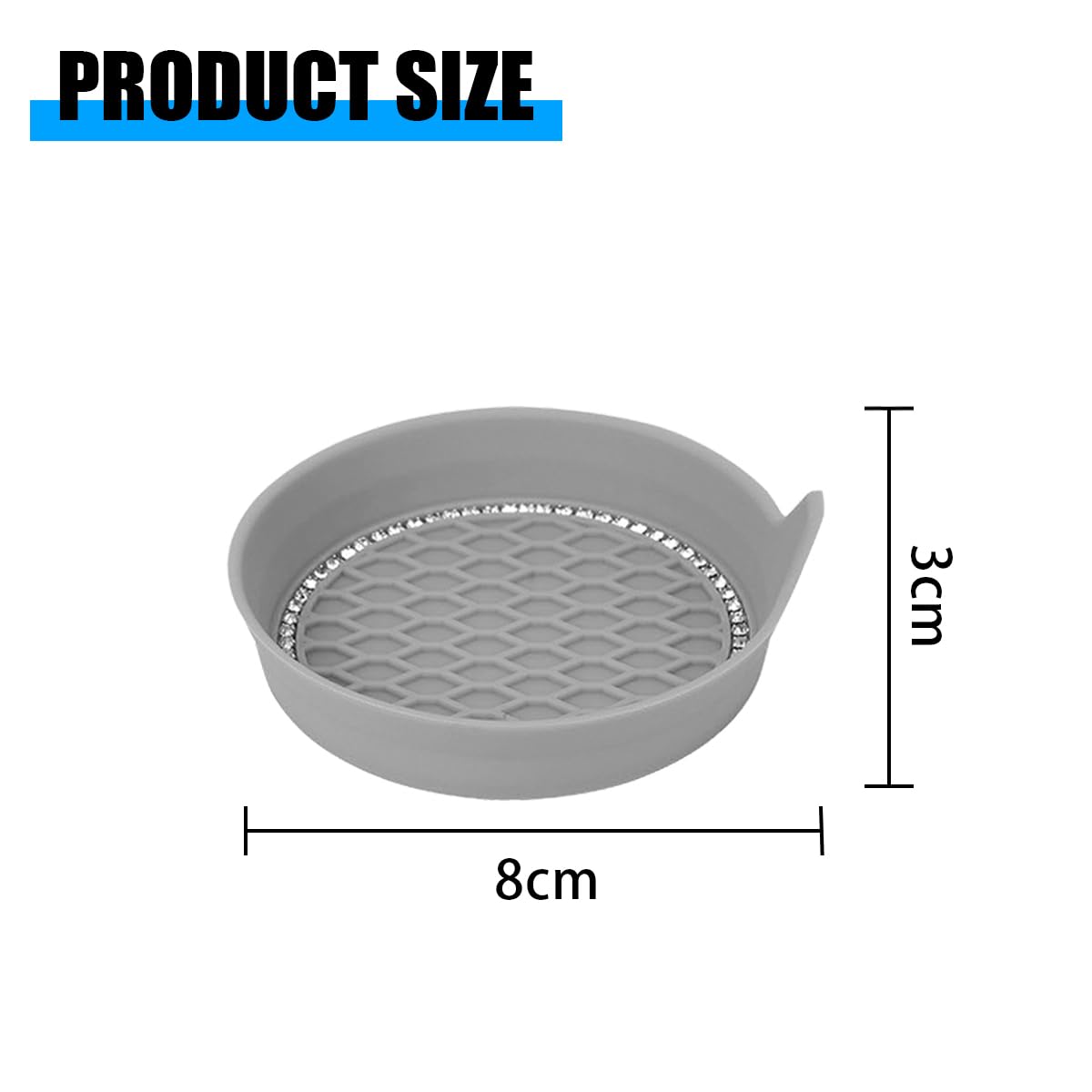 Cgeamdy Car Cup Holder Coaster Universal Auto Cup Holder Insert