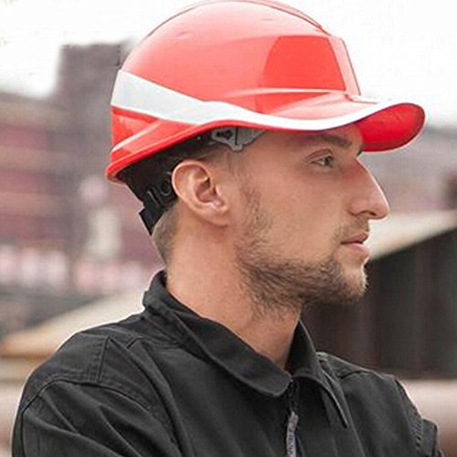 interjunzhan 8 pontos de fixação ajustáveis reflexivos diamante rígido capacete de segurança laranja