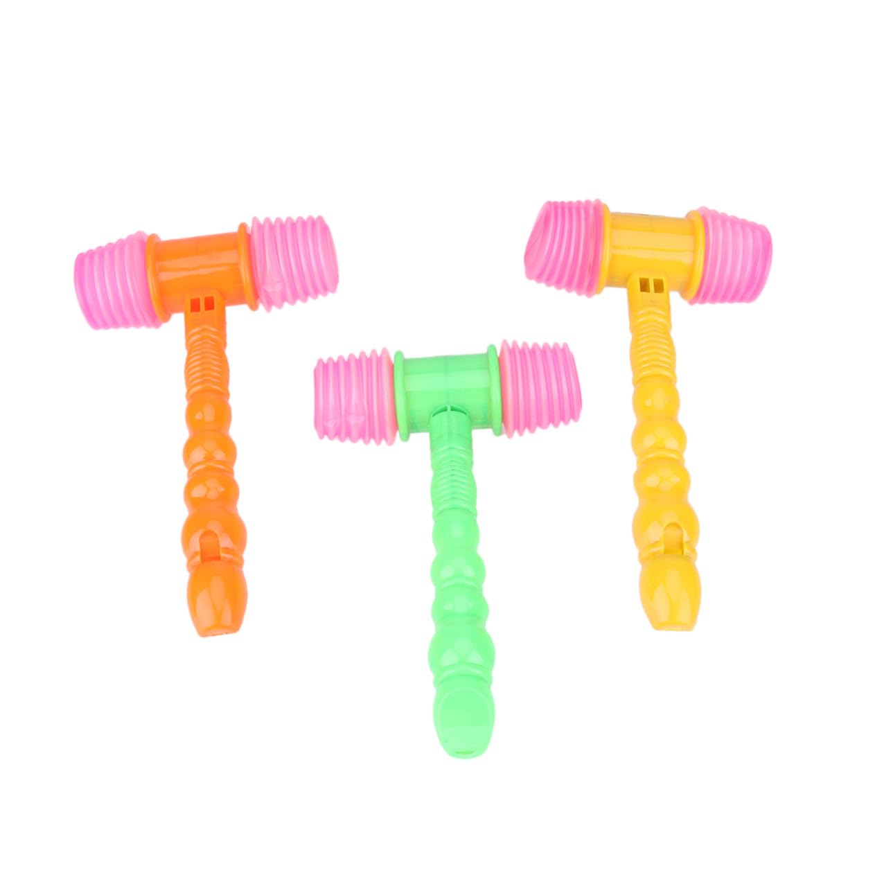 Squeaky Toy Hammer for Child 5 Pieces in Set Plastic Safe and Random Color Educational Musical Toy for Early Development and Fun