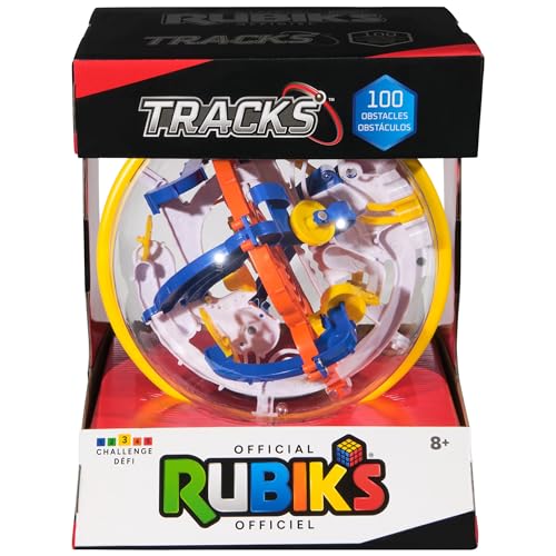 Image of Rubik's Cube, Rubik's Tracks 100 3D Gravity Maze & 3D Puzzle Game with 100 Obstacles, STEM Toy Problem-Solving Brain Teaser, Fidget Toy, Sensory Puzzle for Adults, Teens, Kids, for Ages 8 & Up