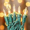 50 Count White Christmas Lights with Green WireMini String Lights for Holiday Decorations Christmas Tree Lights Holiday Party Wedding Xmas Home Indoor Outdoor Use 13ft Long