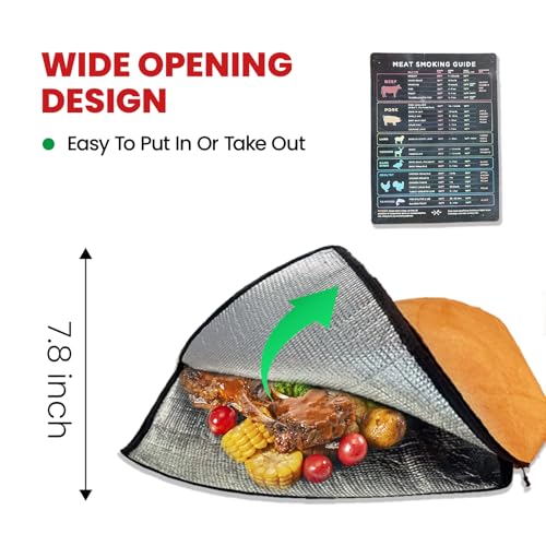 Manta BBQ para reposar carne con guía de ahumado 21 in miniatura 2