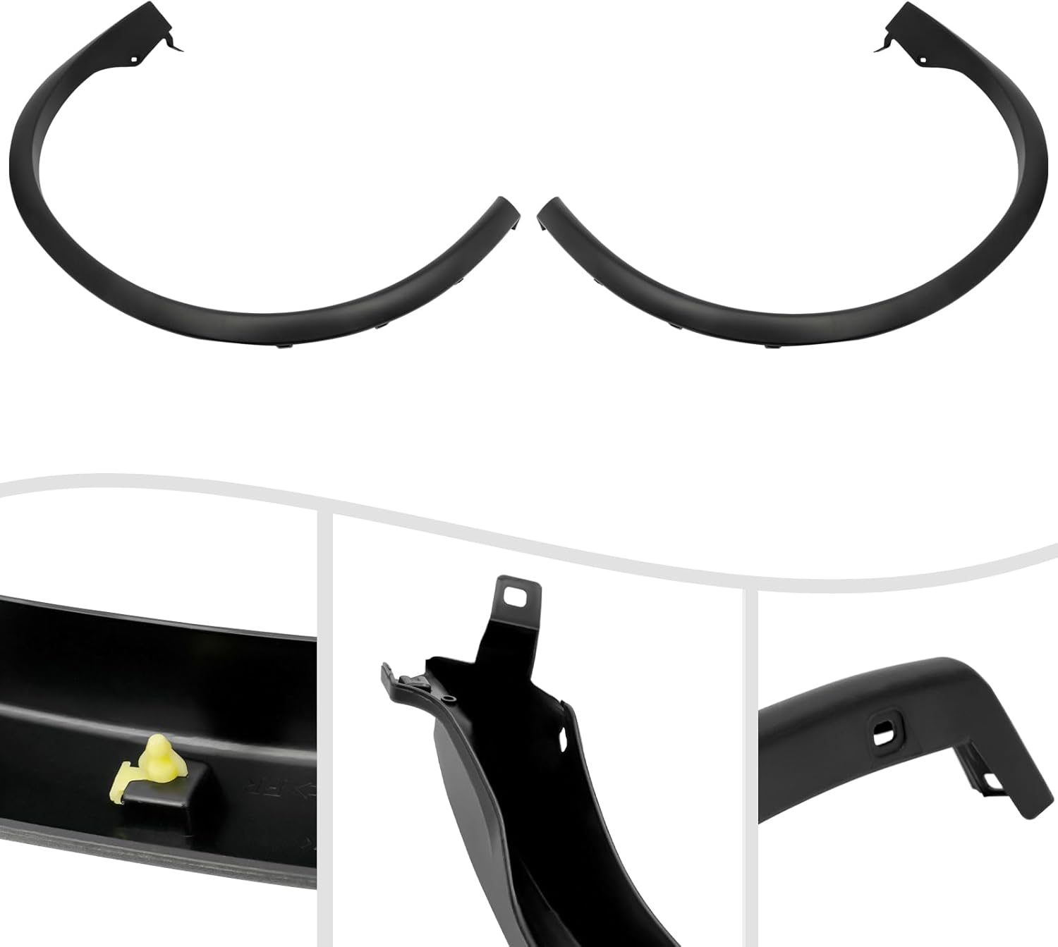 Fender Trim Set for Nissan Murano 2015 2016 2017 2018 2019 2020 2021 Rear Fender Trims Replacement Textured Black Molding Fender Trim 768565AA0A 768575AA0A (Rear)