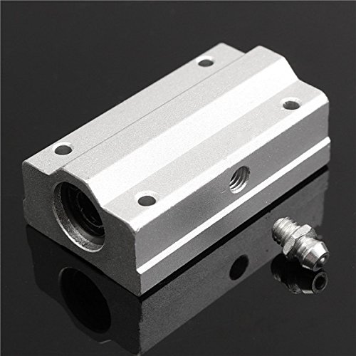 EsportsMJJ 2Pcs 8Mm X 400Mm Assi di Guida Lineari con 2Pcs Scs8Uu Boccole di Scorrimento Cuscinetto Lineare E 4 Pz Blocchi