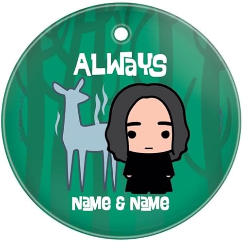 Harry Potter Always Doe Personalizado Snape 3.5 pulgadas Starfire Prints colgante accesorio de impresión de vidrio Ideal para regalar y