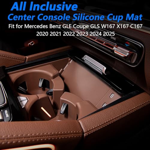 Portavasos de silicona para Mercedes Benz GLE 2020-2025 miniatura 2