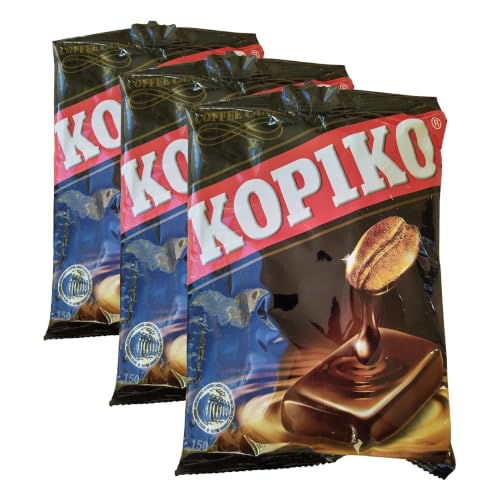 Image of Kopiko Original Coffee Candy, Coffee Candy 175 Gram, Each Individually Wrapped (Pack of 3)
