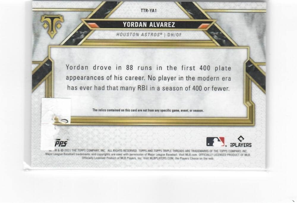2014 Topps Triple Threads Relics Sepia #TTR-YA1 Yonder Alonso San Diego Padres MLB Baseball Card (Memorabilia/Game Used) 13/27 NM-MT