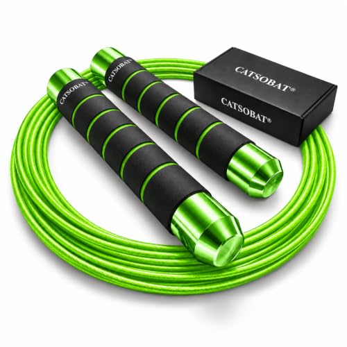 Catsobat 縄跳び Shinegreen 2.4m ベアリング搭載 ワイヤーロープ