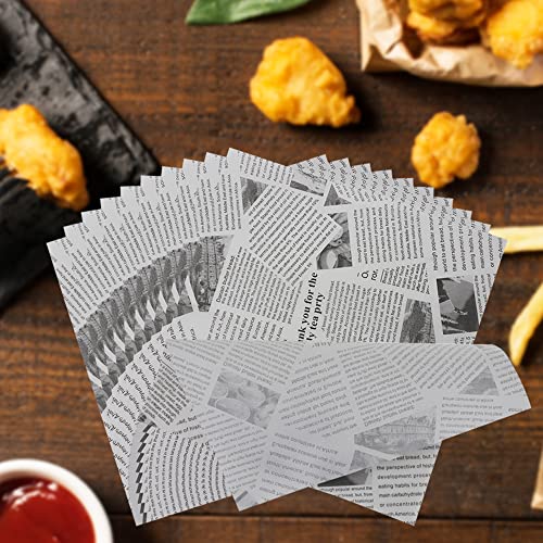 XINGYATU Lot de 100 feuilles de papier sulfurisé, papier d'emballage résistant à l'huile, papier sulfurisé pour pain, sandwich, hamburgers, frites, gâteaux (25 x 25 cm) (blanc) Cover