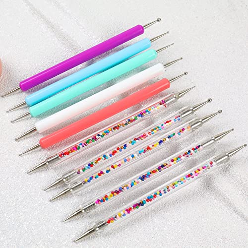 Bqan 10Pcs Dotting Tools Set For Nail Art, Art Dot Tools Embossing Stylus For Painting #TOP7