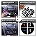 2 Packs AC Dash Button Repair Kit -Compatible with Chevy, Best for Fixing Ruined Faded A/C Control Buttons - Decal Replacement Fits Select 07-14 GM Vehicles - Car SUV Van Truck Accessories