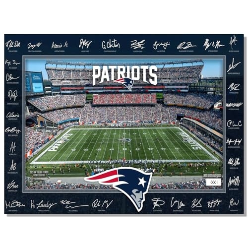 BILVAZOG Rugby Patriots Poster For Fans Kids Birthday Party Gitfs-Football 2025 Signature Court Posters-Canvas Prints Picture For Boy Bedroom Decor