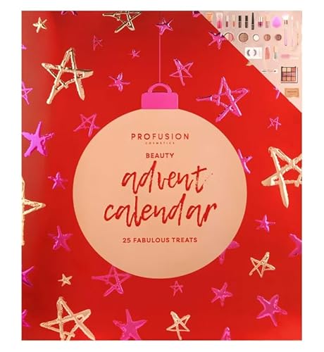 Profusion Beauty 25 Piece Holiday Beauty Advent Calendar Makeup Gift Set with Lip Gloss, Nourishing Lip oil, Brushes & Brow Gel, Vegan & Cruelty-Free Advent Calendar 2024 Profusion Beauty 25 Piece Holiday Beauty Advent Calendar Makeup Gift Set with Lip Gloss, Nourishing Lip oil, Brushes & Brow Gel, Vegan & Cruelty-Free Advent Calendar 2024