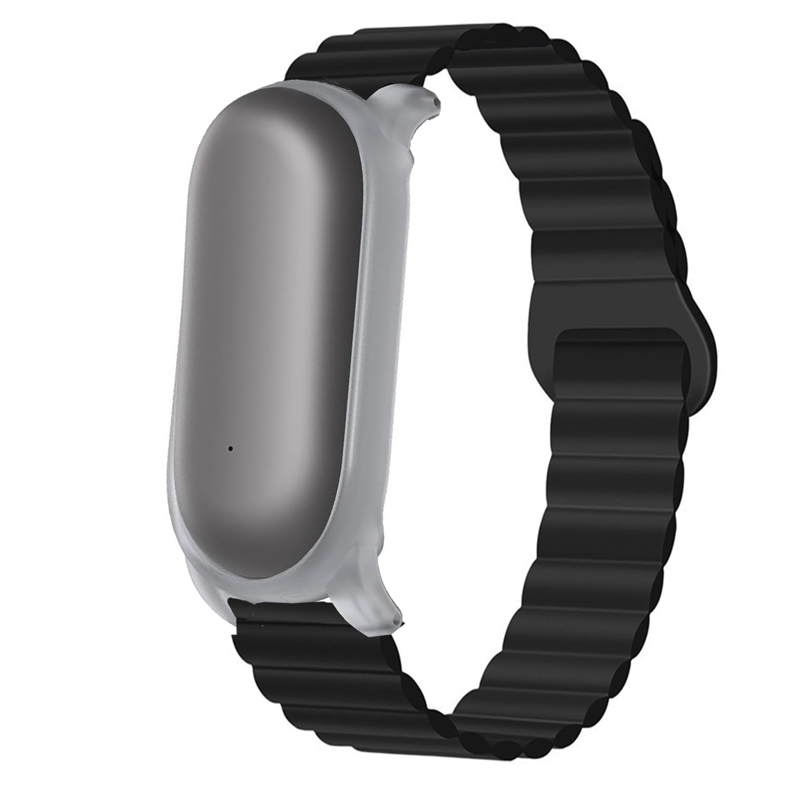 Lamshaw Compatible with Plaud NotePin Bands, Silicone Sport Strap Watchband Compatible for Plaud NotePin Voice Recorder (Black)