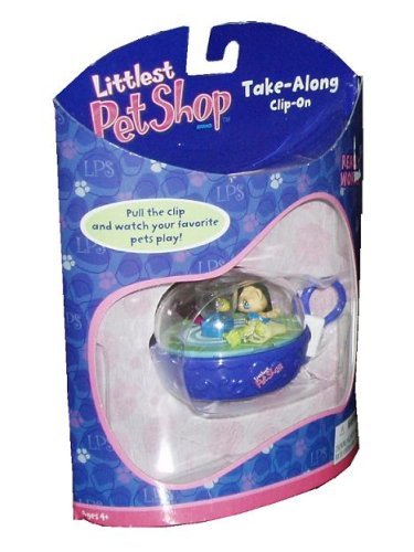 Spinmaster - Poupée - Porte-clés Littlest Petshop Animé - Chat et Chien