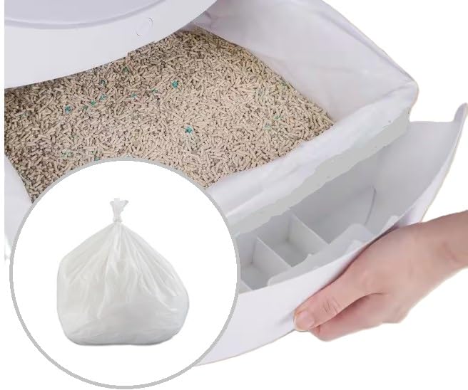Cat Waste Bags - 150 High-Capacity Replacement Litter Bags for Self Cleaning Cat Litter Box, Kitty Litter Bags for Sand Trays - Compatible with Cleanpethome Automatic Litter Boxes - Supple Home