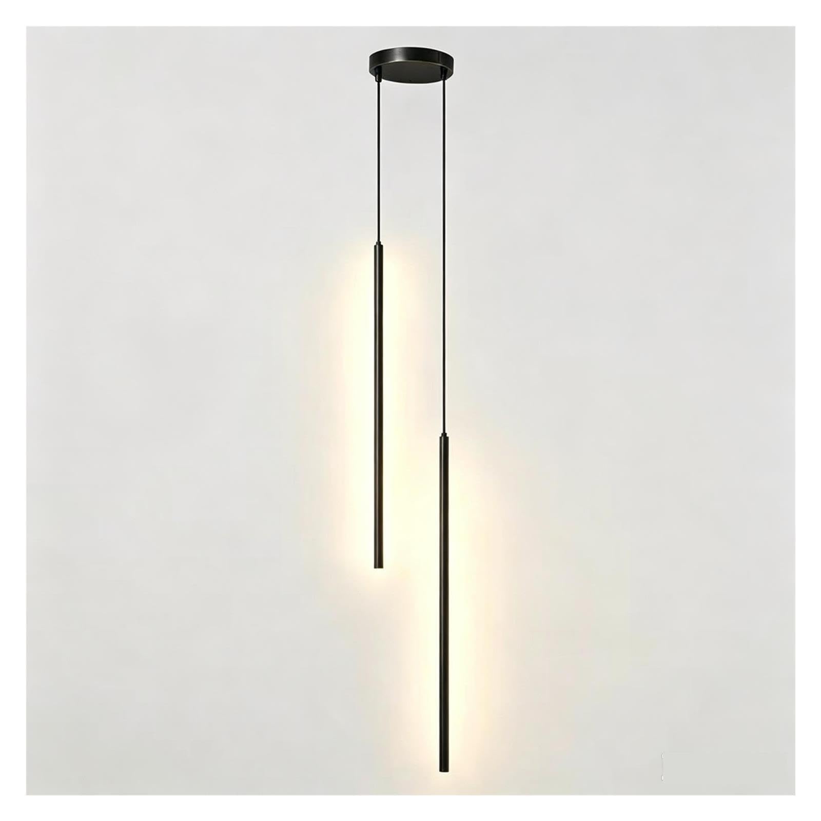 Lampada A Sospensione Decorativa Tubolare Lunga In Alluminio Stile Moderno