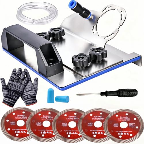 45 Degree Tile Chamfering Tool for Type 100 Angle Grinder, Professional Ceramic Tile Cutting Bracket, Precise 45° Angle Cutter Attachment for Stone, Marble, and Porcelain Edging