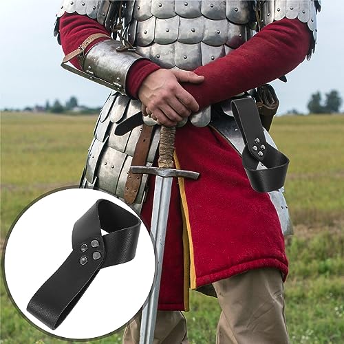 VILLCASE Suporte Para Espadas Medievais Coldre De Espadas De Couro Pu Espadas Medievais Renascentist