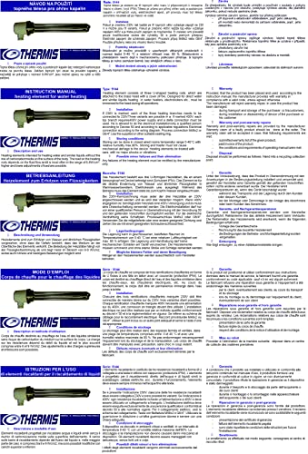 THERMIS Heizstab 7500W (3x400V) G6/4\ IP 54 Heizelement zum Erhitzen von Flüssigkeiten (Erhitzen von Wasser und ähnlichen Flüssigkeiten) Heizpatrone für Heizgeräte, Elektrokessel