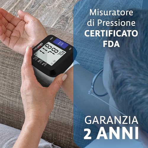 Wecareyu Misuratore Pressione Cardio-Compact Con Lettura Vocale E Memorizzazione, Sfigmomanometro Digitale Da Braccio, Design Compatto Total Black - 6