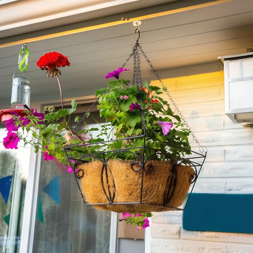 INCREWAY 4PCS Vintage Gold Ceiling Hooks with Screws for Chandeliers, Hanging Plants, Lamps & Bird Feeders Antique Style Ceiling Mount Hooks