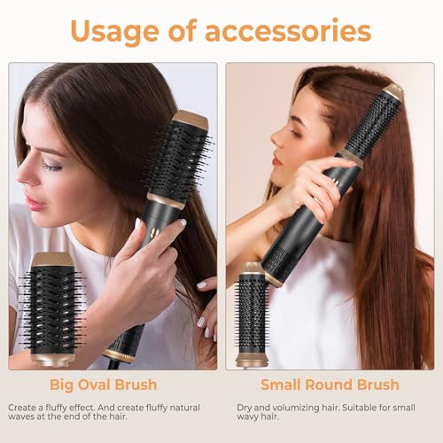 Hair Dryer Brush,6 in Auto Air Curling Iron Set Temperature