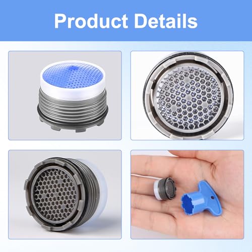 10 Stück Strahlregler M16,5 Perlatoren WasserhäHne Strahlregler Wasserhähne Wassersparend M16,5 Perlatoren zum Filtern Und EnthäRten von Wasser In Der Küche, 2 SchraubenschlüSsel
