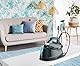 Rowenta DG7623 Compact Steam Pro Dampfbügelstation | 6,3 Bar Pumpendruck | Dampfstoß: 325 g/Min. | abnehmbarer 1,1 Liter Wassertank | Präzisionsspitze | Blau/Schwarz