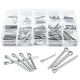 [Juego de varios tamaños Pasadores de Chaveta]: 15 tamaños, 150 piezas chaveta pin en una caja de plástico transparente, cada tamaño con 10 piezas. Le entregaremos M1 * 8, M1 * 12, M1 * 20, M1.5 * 10, M1.5 * 16, M1.5 * 25, M2 * 10, M2 * 20, M2 * 30, M2.5 * 12, M2.5 * 20, M2.5 * 30, M3 * 12, M3 * 20, M3 * 30, codificado por el estándar internacional GB91, esperamos satisfacer sus diversas demandas.