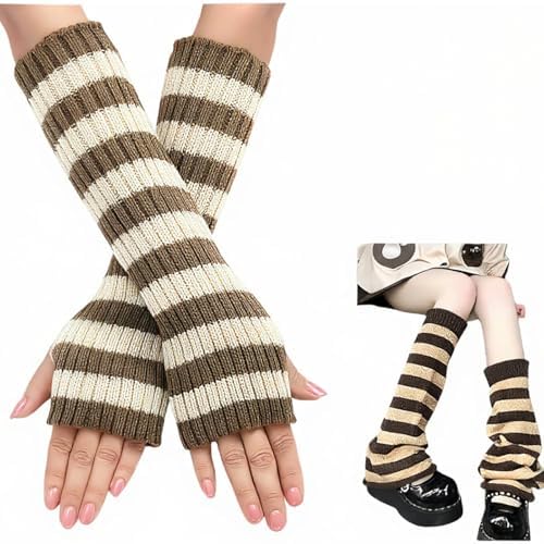 Fluffy Leg Warmers For Women Y2k Leg Sleeve Leg Warmers and Arm Warmers Set Accessories image 5