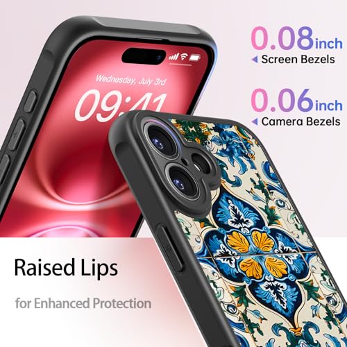 FUNMIKO for iPhone 16 Case,Cute Floral,Wireless Charging Compatible - image 5