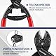 WORKPRO Bolzenschneider Klein Cr-V Stahl 200mm Bolzenschere mit gehärteten Backen Mini Kettenschneider mit Schloss