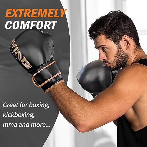Pro Boxing Gloves For Men And Women, Breathable Pu Leather,Ideal For Muay Thai, Mma,Kickboxing, Sparring,And Punching Bag Training #TOP5