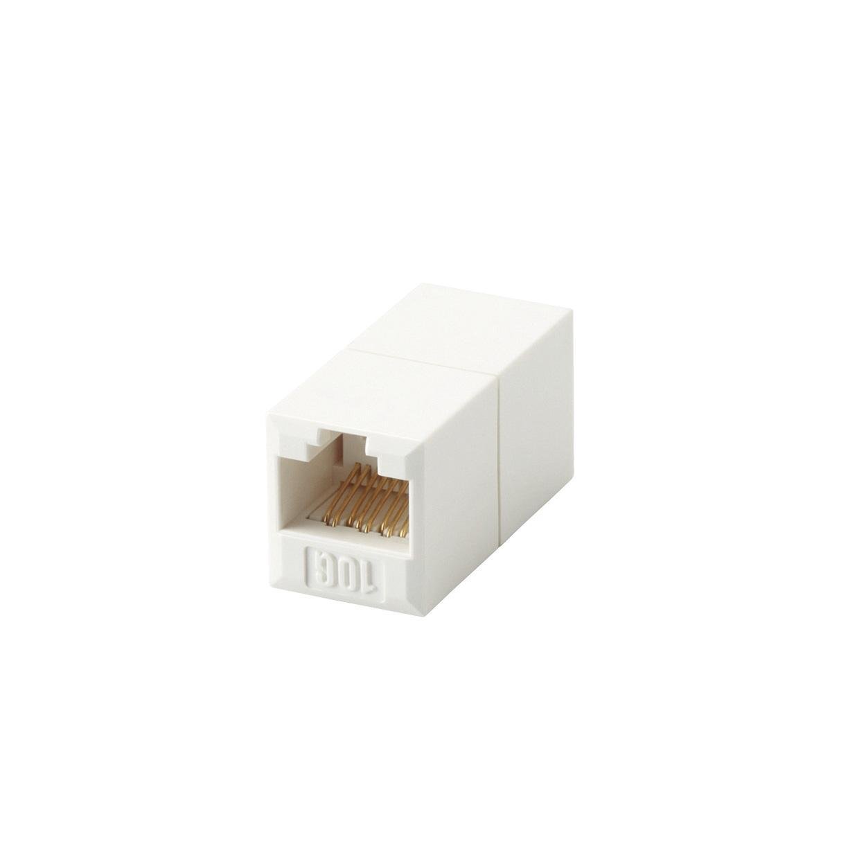 Elecom CAT6A LD-RJ45JJ6AY2 LAN Cable Relay Connector