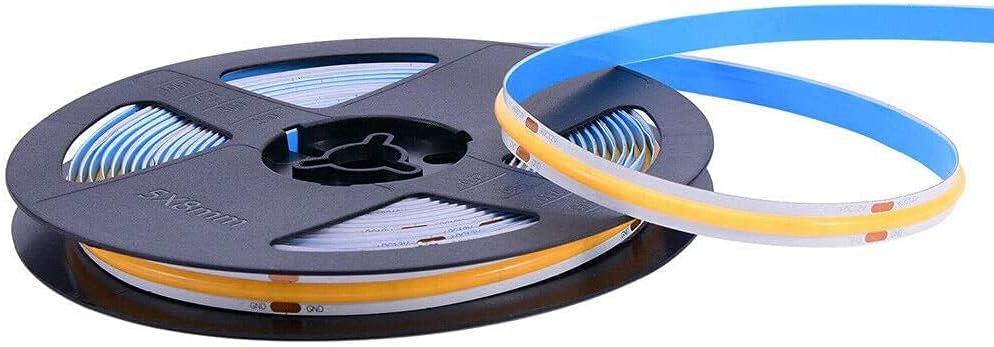 16.4FT/5M COB Flexible LED Strip Light DC12V/24V 528leds/m Bendable Tape (12V, Pink)