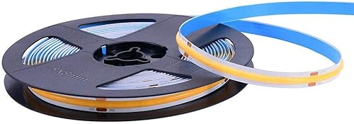 Miniatura 3 de Tira de luz LED flexible COB de 16.4FT5M DC12V24V 528ledsm cinta flexible (12V, rosa)