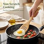 Dishwasher Safe Bamboo Wooden Spoons for Cooking 6-Piece – Kitchen Gadgets Wooden Cooking Utensils Set – Premium Kitchen Utensils Set – Easy to Clean, Perfect for Non-Stick Cookware - Image 5