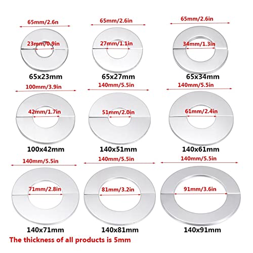 Bellay 1Pc Self-Adhesive Stainless Standing Steel Water Pipe Wall Cover Bathroom Accessories Shower Taps Decorative Cover (Color : Silver, Size : 68X26X13Mm) #TOP2